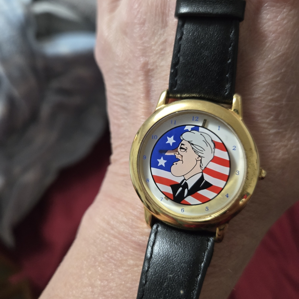 Gold and Black Cartoon Character Watch